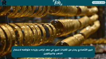 خبير اقتصادي يحذر من تقلبات كبرى في عهد ترامب وزيادة متوقعة لأسعار الذهب والبيتكوين